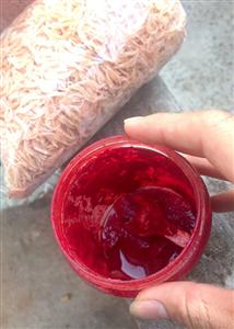 Xôn xao dùng phẩm màu để tẩm ruốc thành màu đỏ 